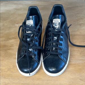 Adidas Stan Smith Premium Black Leather Women’s 8M